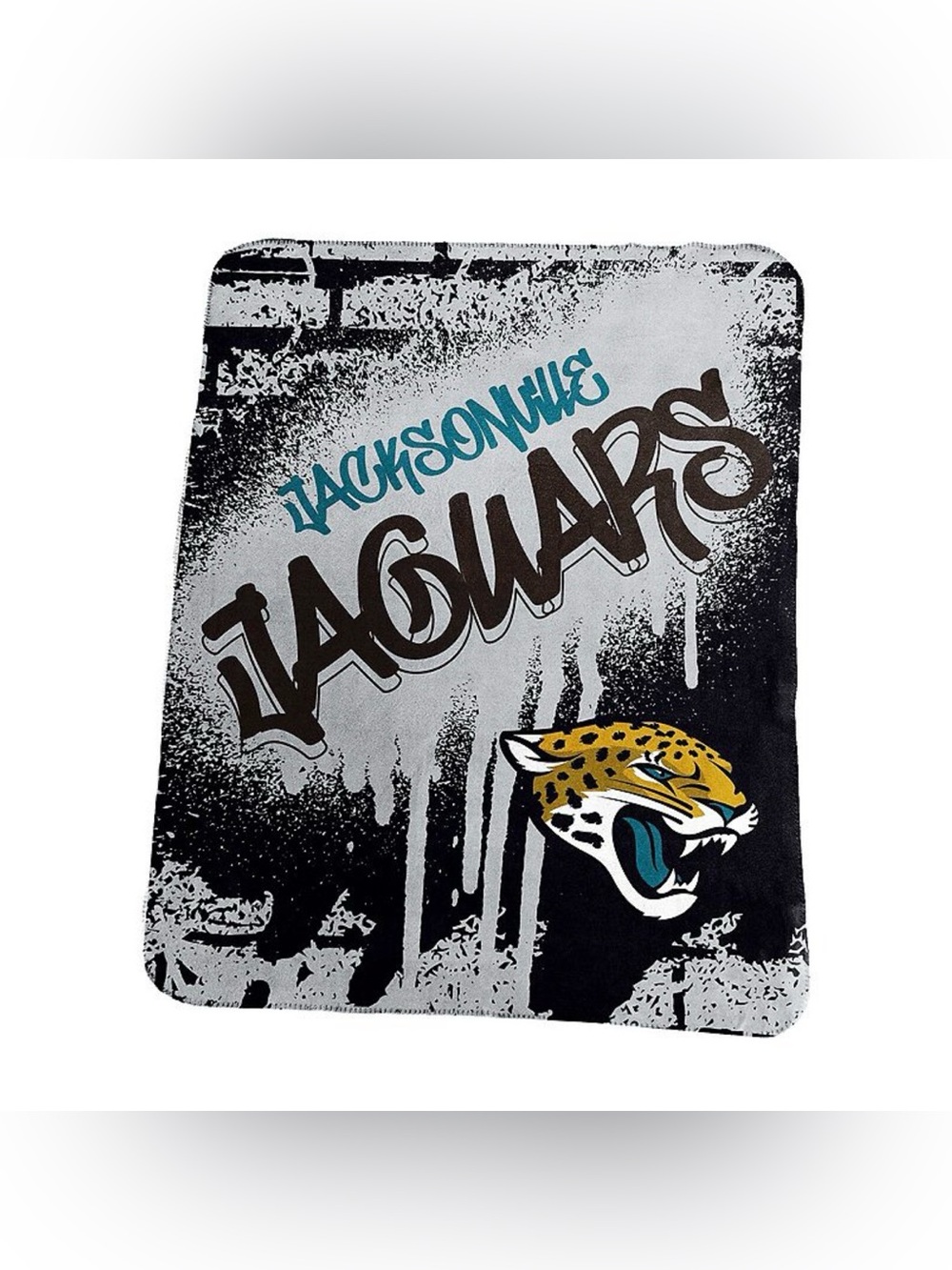 Jacksonville Jaguars Fleece Graphic Throw Blanket - New 50x60
